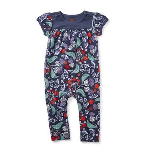 Tea Collection Thistle Button Romper